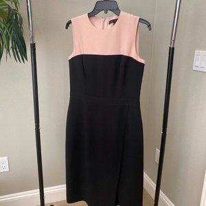 BCBGMaxazria cream and black dress